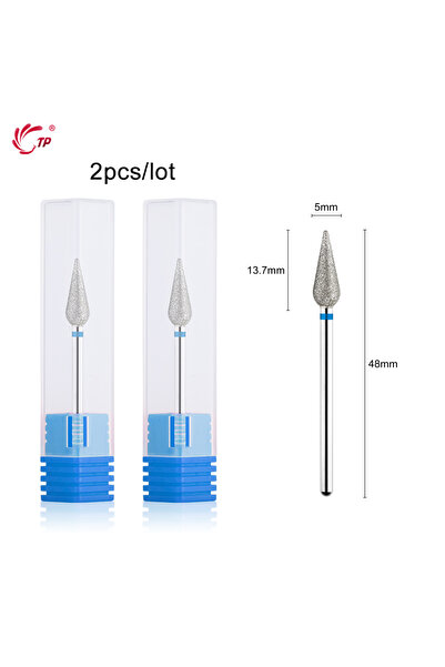 Choice1 مجموعة رؤوس حفر أظافر احترافية آمنة ودوارة من نوع Diamond Cuticle Cle...