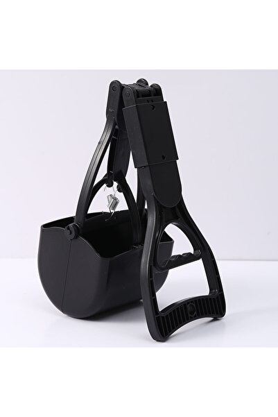 Choice3 Black Portable Foldable Dog Poop Scooper No-Bend Pet Waste Pickup Too...