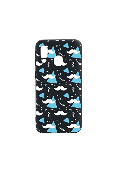 bestcase Silicone Case Compatible with Samsung Galaxy A40, Mustache, wear-res...