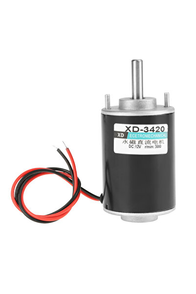 Choice 0 12V 3500RPM XD‑3420 12/24V 30W Permanent Magnet DC Motor High Speed ...