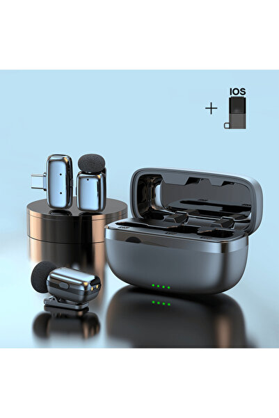 Choice1 ميكروفون لافالير لاسلكي C-IOS-MINIS للتسجيل والبث متوافق مع الهواتف ا...