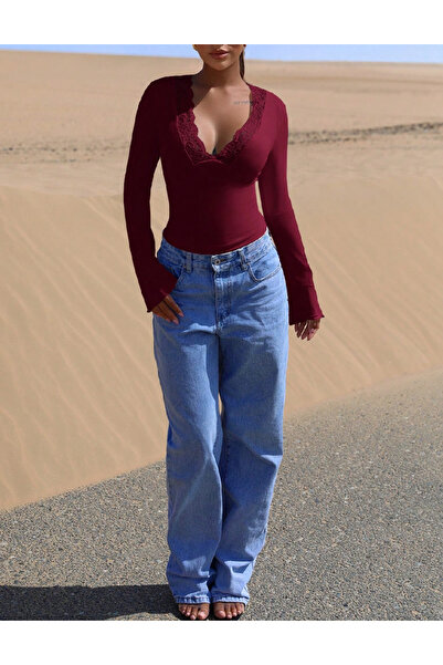 Evendi Blouse, Burgundy