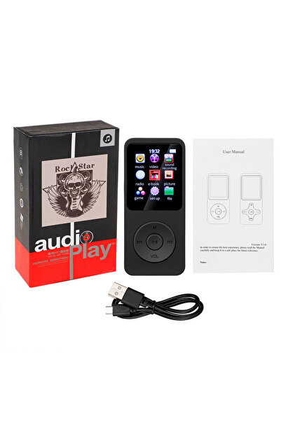 Choice1 مشغل MP3 محمول صغير أسود اللون، جهاز موسيقى عالي الدقة، يدعم بلوتوث 4...