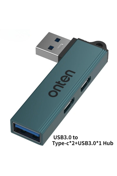 Choice1 محول USB إلى 2 منافذ USB-C، محول 3 في 1 USB، محول USB 3.0/Type-C 3.0 ...