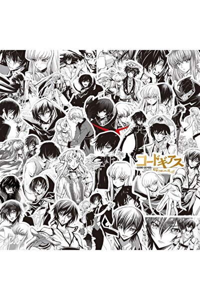 Choice Bandai LLX 80pcs Rebellious Lelouch Sticker Black and White Comic Peri...
