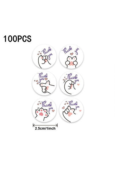 Choice1 H0572-100 قطعة 100-500 قطعة ملصقات شكر على شكل قطة كاواي مقاس 1 بوصة ...