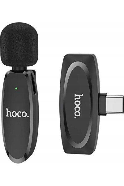 hoco. HOCO microfon wireless cu prindere tip cravată Tip C L15 negru