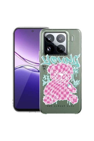 bestcase Θήκη Διαφανής Λεπτή Σιλικόνης Συμβατή με Xiaomi 15, Αρκουδάκι Αιώνια...