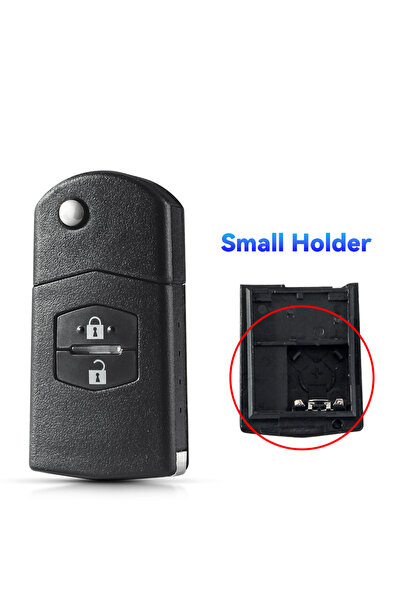 choice2 غطاء مفتاح سيارة صغير قابل للطي من KEYYOU لسيارات مازدا 3 و5 و6، علبة...