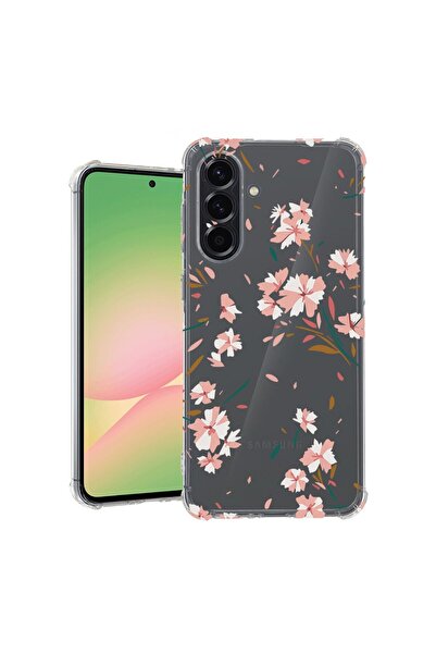 bestcase Husă Antișoc Compatibilă cu Samsung Galaxy A37 5G, Floral - Roz Past...