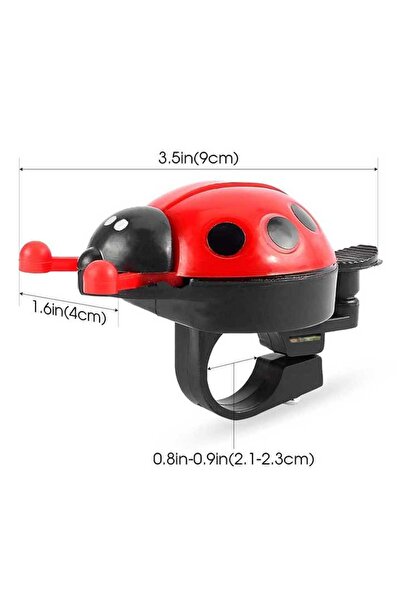 Choice Red Bicycle Bell Cute Children's Ladybug-Shaped Bicycle Accessory Avai...