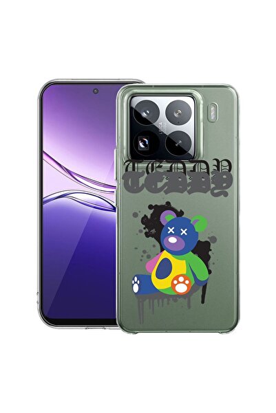 bestcase ¬Æ Husa Clear Slim Silicon Compatibila cu Xiaomi 15, Teddy Bear Past...