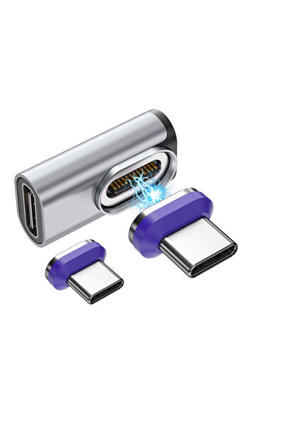 Choice1 محول نوع-C مغناطيسي 240 واط (قطعتان) محول USB-C إلى USB-C للشحن السري...