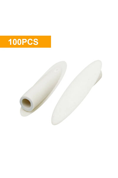 Choice1 White 100Pcs Plastic Pocket Hole Plugs 9mm Slant Hole Cap for Hole Lo...
