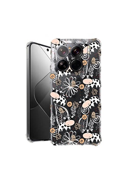 bestcase ¬Æ Husa pentru Xiaomi 15, Anti Shock 1.5MM, Cow Pattern, Protectie c...