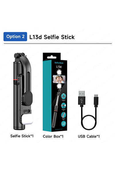 Choice1 Option 2 TOKQI L13d Selfie Stick Tripod with Fill Light Wireless Blue...