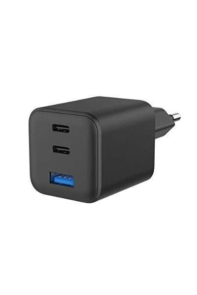 Cellara Incarcator Retea Gan 65W Usb C + Usb C + Usb A - Negru