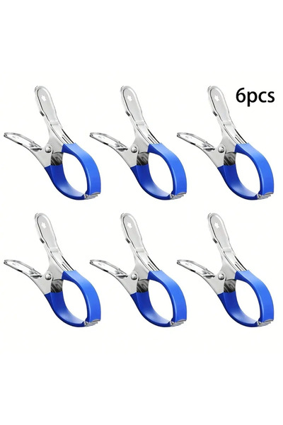 Choice1 Blue 6pcs 6 Pieces Durable Stainless Steel Pool Cover Clips with Blue...