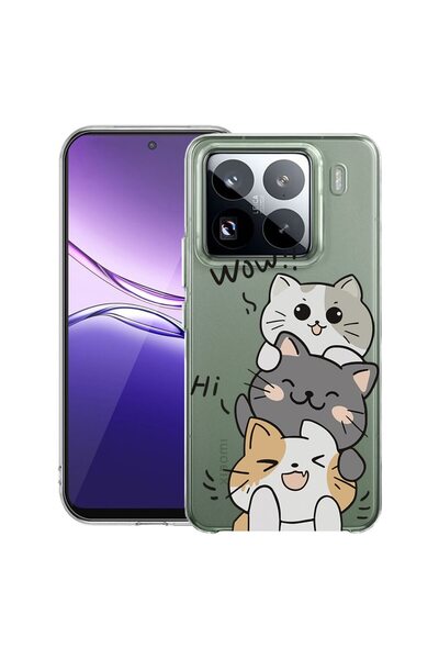 bestcase ¬Æ Husa Clear Slim Silicon Compatibila cu Xiaomi 15, Cat Wow, 209996...
