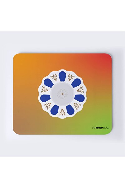 The Mousepad Story. Turkish Tea Plate Blue Mousepad