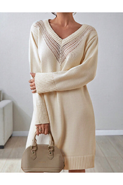 Evendi Short dress, Cream