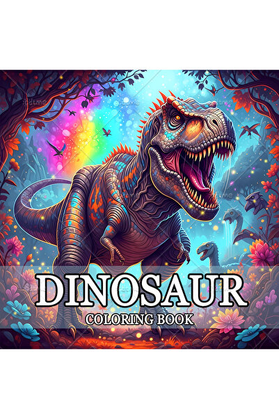 Choice MULTI DINOSAUR Coloring Book Adult Relieve Stress Bold-easy DIY Painti...