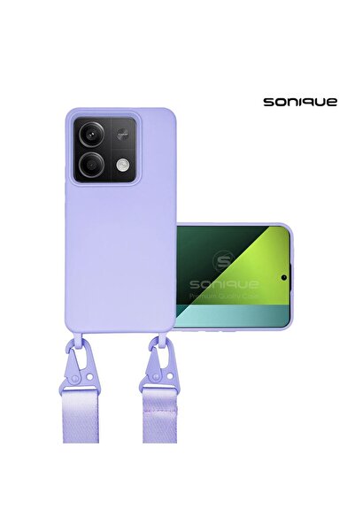 Sonique Θήκη Σιλικόνης με Strap CarryHang Xiaomi Redmi Note 13 5G Λιλά