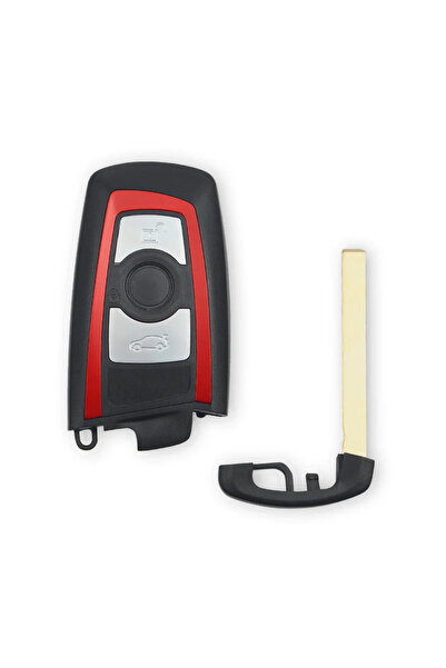Choice6 3 Button Red KEYYOU Smart Car Key Shell Cover Remote Case for BMW CAS...