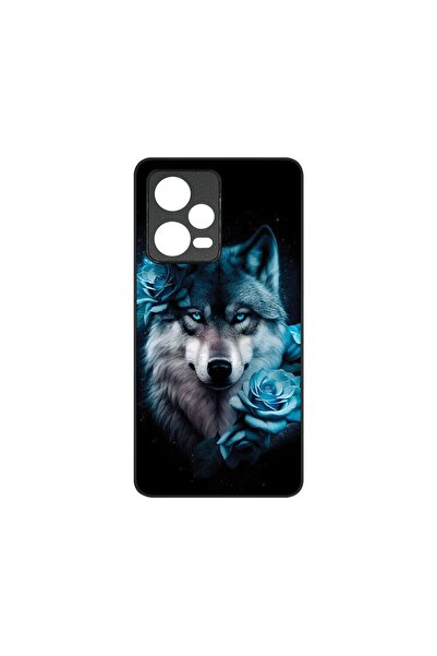 bestcase Λεπτή Γυάλινη Θήκη, Συμβατή με Xiaomi Redmi Note 12 5G, Μπλε Λύκος, ...