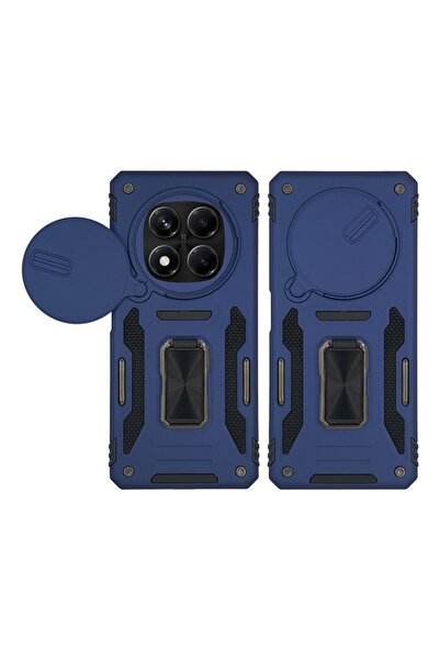 Sonique Θήκη Ring Armor CamShield για Xiaomi Redmi Note 14 Pro 4G Μπλέ