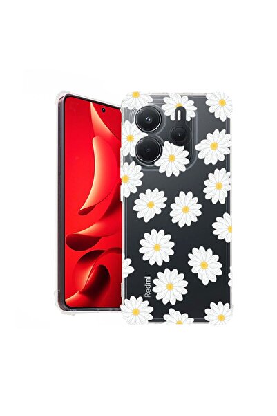 bestcase Husă pentru Xiaomi Redmi Note 14 5G, Antișoc 1.5MM, Happy Flowers Da...