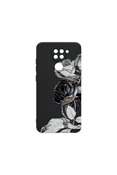 bestcase Тънък силиконов калъф 0.8ММ, съвместим с Xiaomi Redmi Note 9, Черна ...