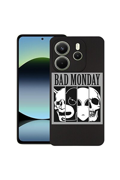 bestcase Θήκη για Xiaomi Redmi Note 14, Bad Monday, Λεπτή σιλικόνη 0.8MM, Αντ...