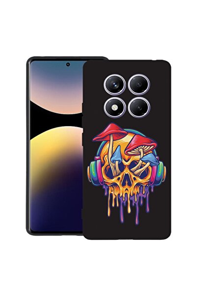 bestcase ¬Æ Husa pentru Xiaomi Redmi Note 14 Pro 4G, Skull Mushroom, Slim Sil...
