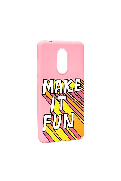 bestcase Husa de protectie cu mesaj Make It Fun, pentru Xiaomi Redmi 5, rezis...