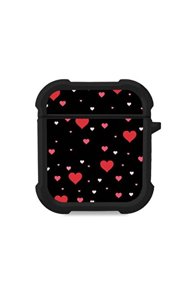 Sonique Θήκη Σιλικόνης Heart Series για AirPods 1/2 Μαύρο