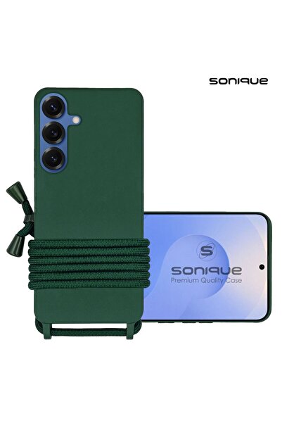 Sonique Θήκη Σιλικόνης με Κορδόνι CarryHang Samsung Galaxy S25 Plus Πράσινο Σ...