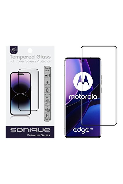 Sonique Curvy Glass Premium Series HD Full Cover 9H Motorola Edge 40 5G Μαύρο