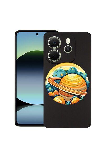 bestcase ¬Æ Husa pentru Xiaomi Redmi Note 14, Planet - Saturn, Slim Silicon 0...