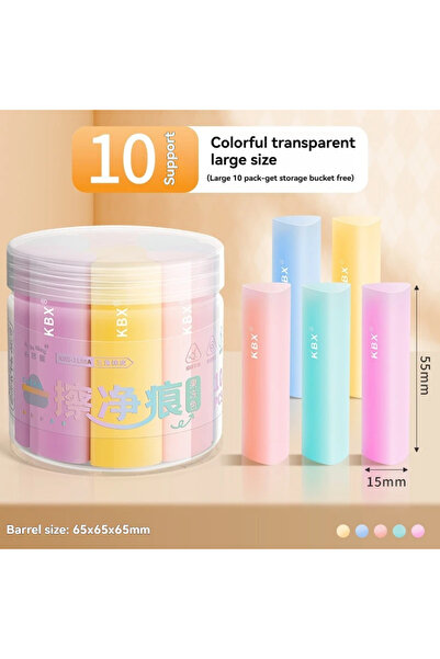 Choice3 1 box Colorful Large 1 Box Triangle No Shavings Super Clean Student S...