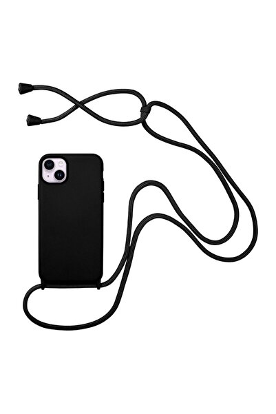 Sonique Θήκη Σιλικόνης με Κορδόνι CarryHang Apple iPhone 14 Μαύρο