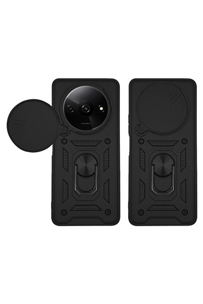 Sonique Θήκη Ring Armor CamPro για Xiaomi Redmi A3 / Redmi A3x Μαύρο