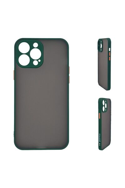 Sonique Θήκη Σιλικόνης Color Button Bumper Apple iPhone 14 Pro Max Πράσινο Σκ...
