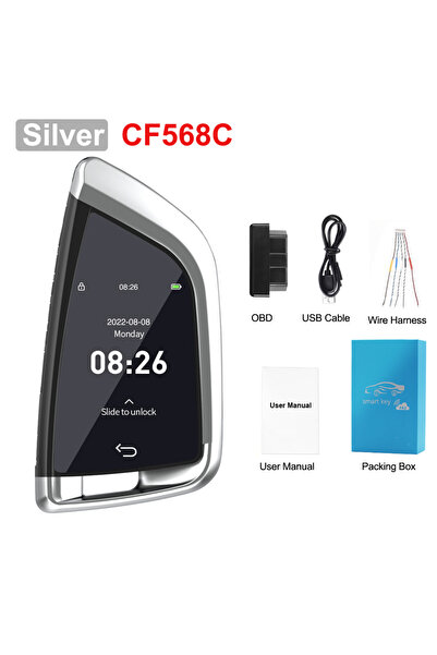 Choice شاشة عرض ذكية معدلة عالمية CF568 فضية اللون لسيارات BMW/Benz/Audi/Ford...