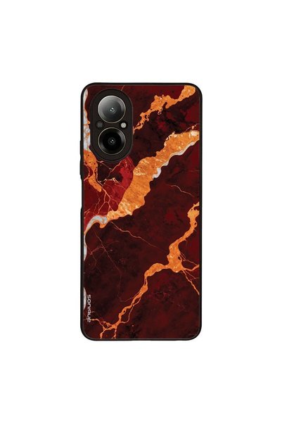 Sonique Θήκη Marble Series για Realme C67 4G Κόκκινο