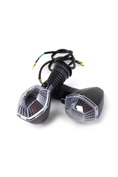 Choice1 Clear Motorcycle Turn Signal Lights Indicator For Suzuki DL650V DL100...