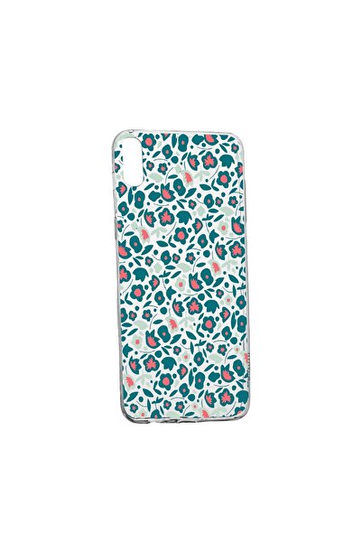 bestcase Husa Silicon Compatibila Cu Xiaomi Redmi 9AT, Green Flowers Pattern,...