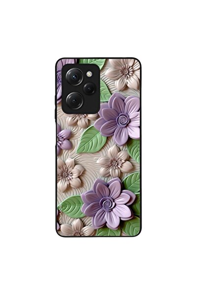 Sonique Θήκη 3D Flower Series για Xiaomi Poco X5 Pro 5G Βιολετί