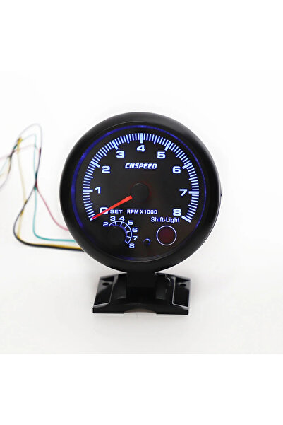 Choice Blue light 12V Tachometer Gauge 3.75'' Car Universal Black Tachometer ...