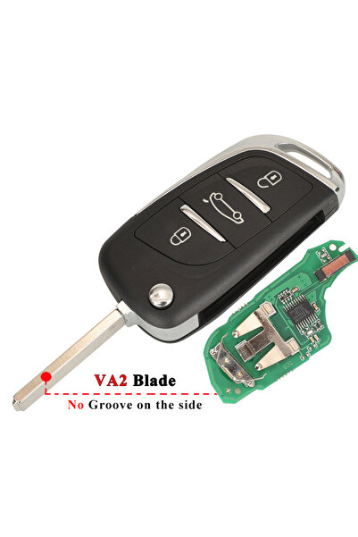 Choice1 with VA2 Blade jingyuqin Remote Car Key 434Mhz ID46 PCF7941 Fob for C...